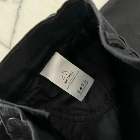 NEW MOTHER the hustlet ankle black jeans - Picture 4 of 6